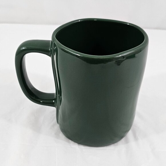 Rae Dunn Magenta CUP OF CHEER Green 20 Oz Ceramic Coffee Tea Mug Cup - Picture 11 of 16